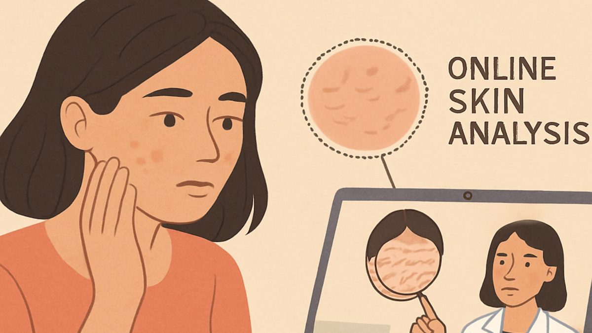 Graphic of online skin analysis