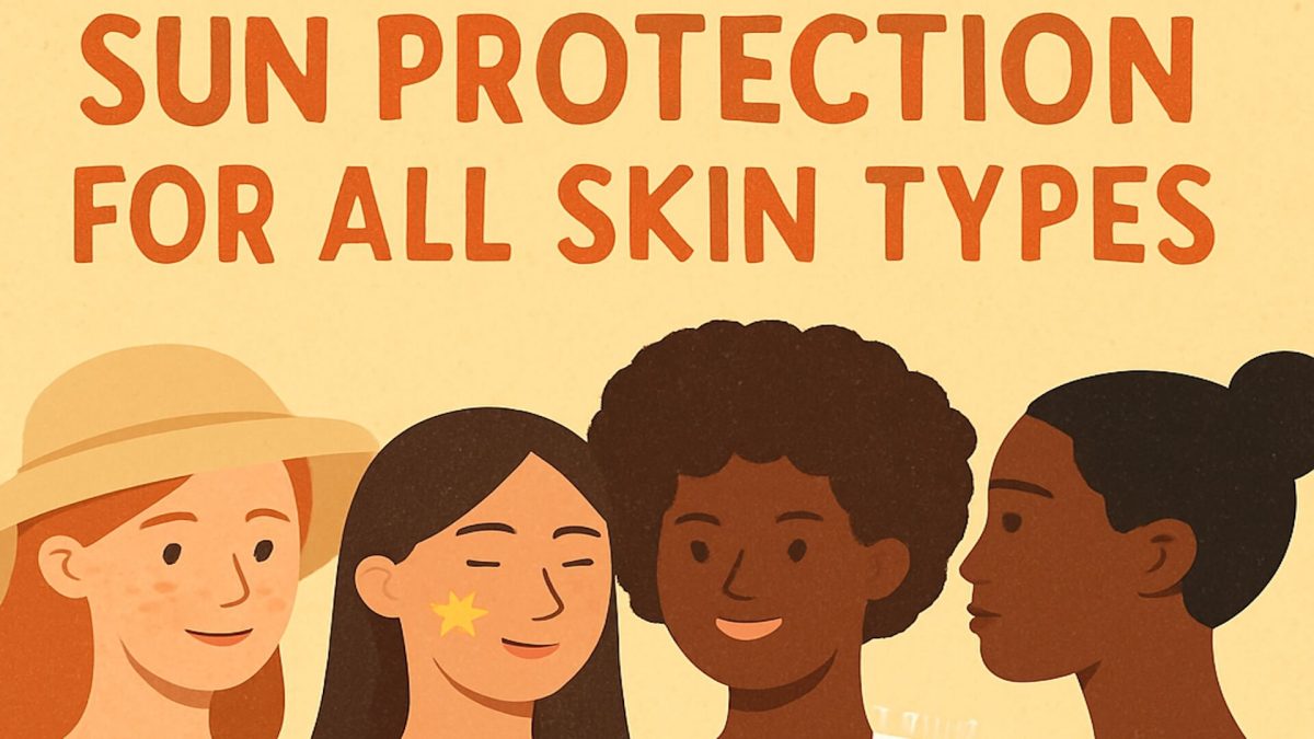 Sun protection for all Fitzpatrick skin types graphic