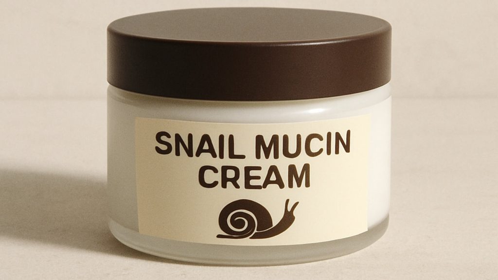 Snail mucin cream jar