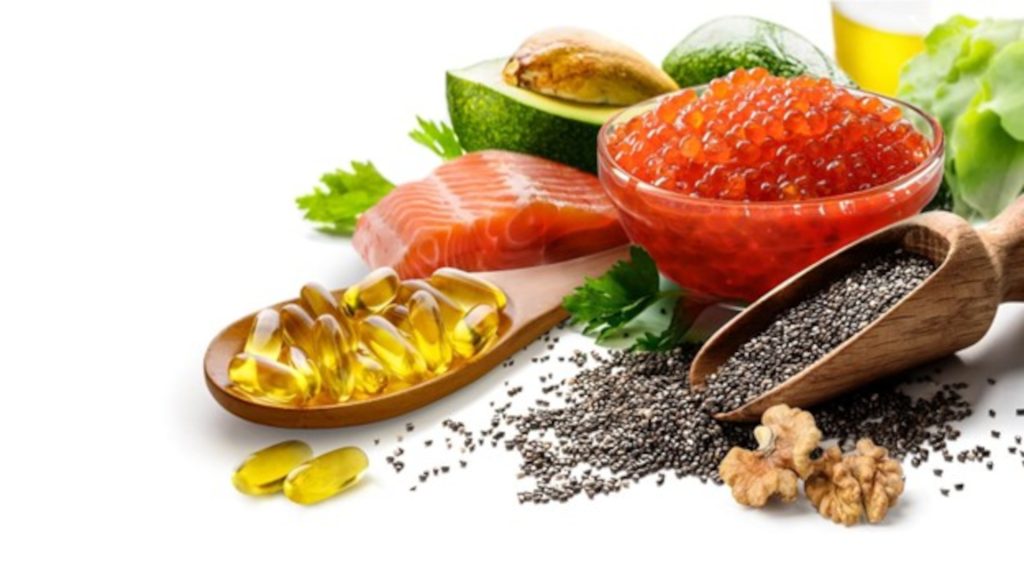 Omega-3 foods placed together