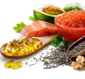 Omega-3 foods placed together