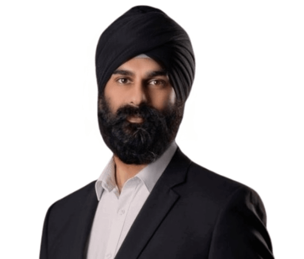 Aman Dhillon portrait on a white background